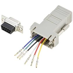 TRU Components Adaptateur D-SUB mâle D-SUB 9 Broches - Prise RJ12