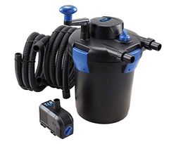 T.I.P. TFP 5000 UV 9 30297 Drukfilterset, 25 watt, 1500 l/u, vijverinhoud max. 5.000 l, geïntegreerde terugspoelfunctie, met 3 filtersponzen en UV-C-lamp