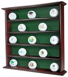 JEF WORLD OF GOLF Gåvor och galleri mahogny stativ för golfbollar herrshowcase, en storlek