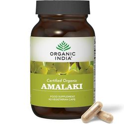 Organic India Amalaki, Certified Organic & Vegan, 90 Capsules