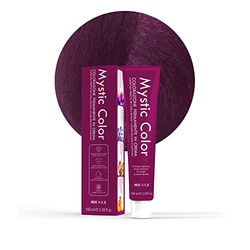 Mystic Color - Permanent Cream Coloring with Argan Oil and Calendula - Long Lasting Hair Color - Purple Blonde Hair Dye Permanent 7.2-100ml