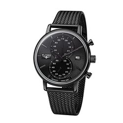 Elysee Horloge Minos - 83833 - Chronograaf herenhorloge, zwart, Modern