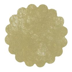 Sobre 50 decoraciones tnt efecto tejido Flower Poly Lab (Ø24cm), oro