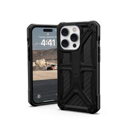 Urban Armor Gear UAG Designad för iPhone 14 Pro fodral kolfiber 6,1 tum monark r