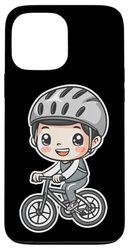Cartoon Cycling Kid Cyclist Case for iPhone 13 Pro Max