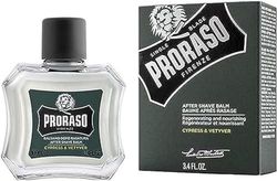 Proraso | Baume après-rasage Cypress & Vetyver (flacon de 100 ml) – Baume régénérateur et nourrissant pour la peau après le rasage – Fabriqué en Italie