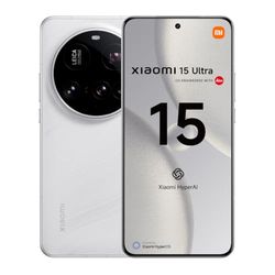 Xiaomi 15 Ultra - Smartphone de 16+512GB, Lente óptica Leica Summilux, Snapdragon 8 Elite, Pantalla AMOLED WQHD+ de 6,73" 120 Hz, HyperCharge de 90W, Cargador no Incluido, Blanco (Versión ES)