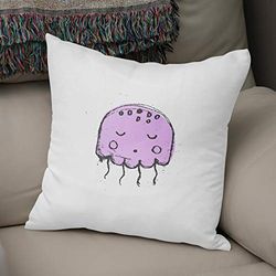 Bonamaison, Housse de Coussin Décorative - 50% Coton 50% Polyester - Fermeture éclair cachée, Dimensions: 43x43 Cm - Conçu et fabriqué en Turquie