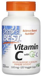 Doctor's Best - Vitamina C con Q-C | Soporte antioxidante y fortalecimiento inmunológico - 500mg - 120 cápsulas