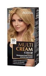 Joanna Multi Cream Color Colore per capelli per donne – Garantisce un colore duraturo – Effetto profondità 3D – Copre i capelli grigi – Colore attaccatura – Colore soleggiato biondo 30,5 – Set