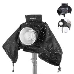 NEEWER Regenbescherming voor buiten, Q4 flitslicht, nylon cameralens, regenjas met kijkvenster, mouwen, klittenbandsluitingen, koordsluitingen, alleen compatibel met NEEWER Q4 stroboscoop Blitz, CQP1