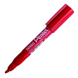 Pentel NN60 Green Label marcatore Permanente Punta scalpello Rosso 12 pz