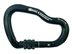 KONG Ferrata skruvhylsa aluminium karbinhake Svart 117.5mm
