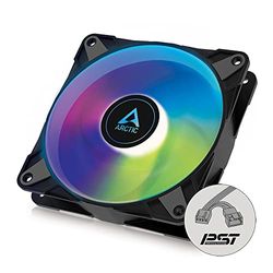 ARCTIC P12 PWM PST A-RGB - PC Fan, 120mm Fan, Ventilator, PWM behuizing ventilator geoptimaliseerd voor statische druk, Semi-passief: 200-2000 rpm (0 rpm