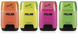 MILAN Compact Fluo vlakgommen, wit, Pequeño, 16
