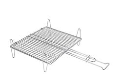 SAUVIC FISH GRILL RACK 30 X 35 CM, Staal, 35x59x17,5 cm