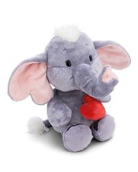 NICI pluszowa przytulanka słonik Love z magnesowym sercem ciemnoszary 48cm - Miękka maskotka z mięciutkiego pluszu, uroczy pluszak do przytulania i zabawy, dla dzieci i dorosłych - 61488