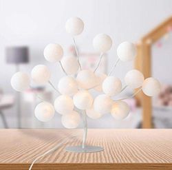 'LED albero con palline di cotone, interno – Luce Albero White Edition "