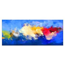 Homemania Wandfoto, abstract, voor woonkamer, slaapkamer, meerkleurig, 70 x 3 x 100 cm, HM20KNV70 x 100 – 38, polyester, hout