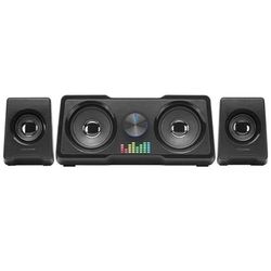 glowster Altavoces 2.2 MS22 35W, Color Negro, con Sonido Envolvente para Juegos, música y Cine en casa.
