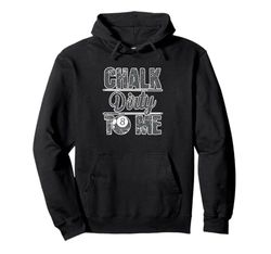 Chalk Dirty To Me Biliardo 8 Felpa con Cappuccio