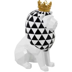 ŻYWICA FIGURA LEÓN BLANCO/DORADO_21,5X15X31CM
