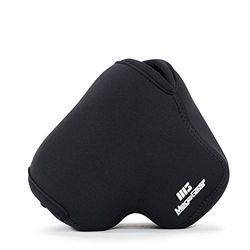 MegaGear '' Ultra Light '' Caminho de neoprene com carabinores para Sony Cyber-Shot DSC-RX10, Sony Cyber-Shot DSC-RX10 II - preto