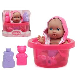 BigBuy Fun Muñeca bebé Bath and Bathrobe