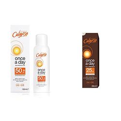 Calypso Once a Day Sun Protection Lotion with SPF 50 and Once A Day Tan & Protect SPF25-200 ml CALC25TAN