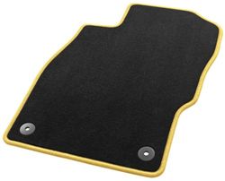 Hörsteler 1 08/6026 05 20 50 Tapis de Véhicule Sky Line, Noir/Jaune, 3 Pièces