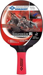 Donic-Schildkroet Sensation Line 600 Table Tennis Bat, ASG Handle, 1.6 mm Sponge, Prestige Pad - ITTF, 724402