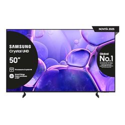 Samsung Smart TV 50'' UE50U8090FUXZT Crystal UHD 4K, Crystal 4K Processor, HDR, Smart Experience, OTS Lite & Adaptive Sound, Metal Stream Design, 2025, 50", 2025 U8090