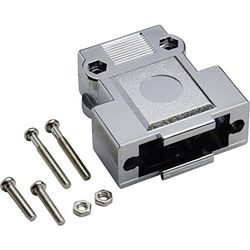 Capó SUB-D 15 polos BKL Electronic 10120248 plástico, metalizado 180 ° plata 1 pc(s)