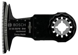 Bosch Professional Starlock Lâmina de serra de imersão para madeira dura, BIM AII 65 BSPB, 40 x 65 mm