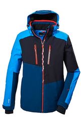 killtec Uomo Giacca da sci/giacca funzionale con cappuccio e paraneve con chiusura a cerniera KSW 70 MN SKI JCKT, himmelblau, 3XL, 41957-000