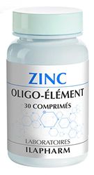 Laboratoires Ilapharm - ZINC - Oligo-élément essentiel - Flacon de 30 comprimés