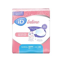 iD Intime Pants Normal Discret et Confortable Sous-Vêtements Femme pour Fuites Urinaires et Incontinence Taille M 12 Pièces