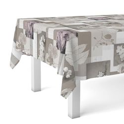 Martina Home Nappe en Toile cirée Zen Leaves Unique 180 x 140 cm