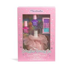 MARTINELIA – Coffret Beauté Brume Scintillante Pour Fille – Set Enfant Pailleté - Vernis A Ongle Pour Enfants - Non Toxique - Cadeau fille - 1 Unité