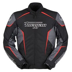 Furygan Mens Yori Jacket, Black-grey-red, 3XL UK