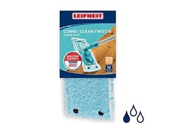 Leifheit CLEAN TWIST M super soft Panno pavimenti sensibili, panno lavapavimenti in fibre speciali, Panno ideale per laminati e parquet pulizia