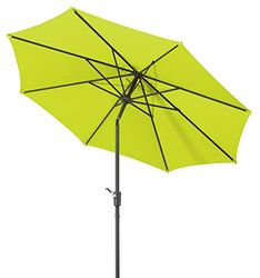 Snittare parasoll hår ca. 270 cm, rund L 270 x B 270 x x H 260 cm grün
