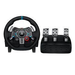 Logitech G G29 Driving Force Racing Wheel and Floor Pedals, tomada britânica - preto