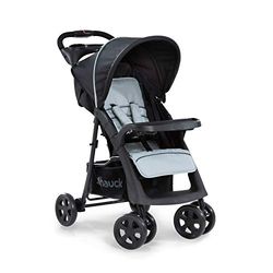 hauck Shopper Neo II Cadeira de passeio leve - carrinho de bebé reutilizável desde o nascimento até 22 kg - carrinho compacto e dobrável - rodas giratórias anti-perfurações, porta-copos - cinzento