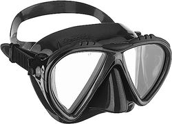 Cressi Tauchmaske Lince Low Volume Made In Italy Óculos de mergulho, unissexo, preto, tamanho único