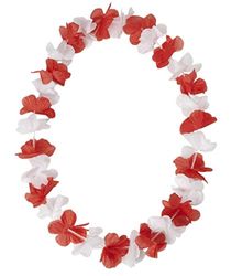 IDM Fan-hulakette, Catenella per Hula Unisex Adulto, Rosso/Bianco, Taglia Unica