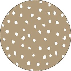 Bonateks, Round Digital Printed Mouse Pad, Non-Slip Base, for Office and Home, Diameter:22cm