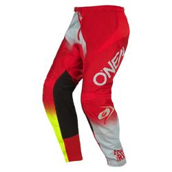 O'NEAL | Motocross Broek | Enduro MX | Maximale bewegingsvrijheid, lichtgewicht, ademend en duurzaam ontwerp | Element Racewear V.22 Broek | Volwassen | Neon Geel Grijs Rood | Maat 42/58
