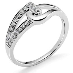 Orphelia Damen 18 k (750) witgoud Rundschliff Diamant