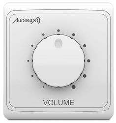 Audibax Wall 12 - Controllo Volume a Parete - Potenziometro per Altoparlanti - Manopola Volume a 11 Livelli - Potenza Massima 12W - Controllo Audio 1 Canale